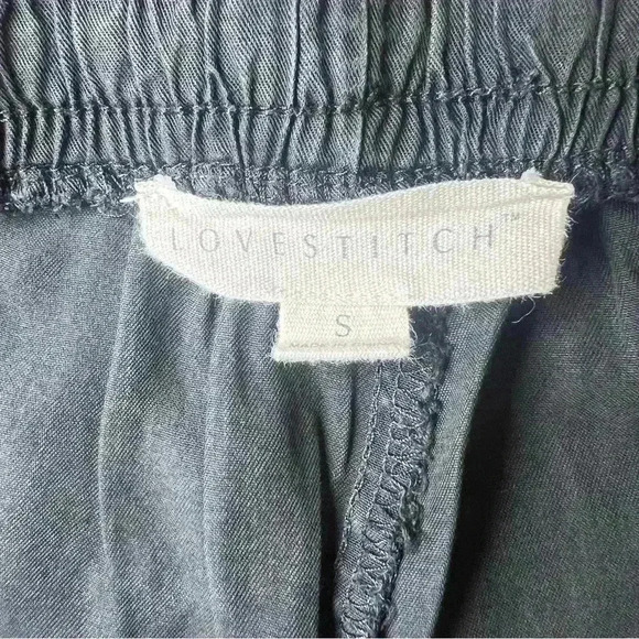 Lovestitch Women’s Shortie Black Shorts with Adjustable Tie Waist Size Small - Picture 7 of 9